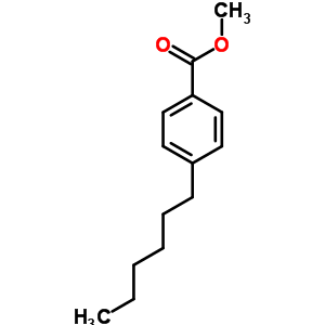 p-己基苯甲酸甲酯结构式_38409-63-1结构式