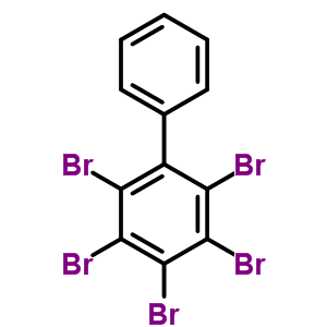 1,2,3,4,5-五溴-6-苯基-苯结构式_38421-62-4结构式