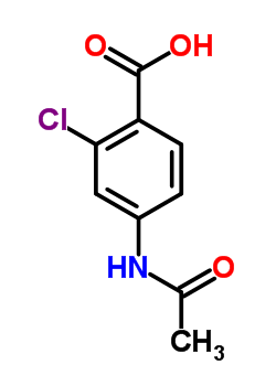 4-(乙酰基氨基)-2-氯苯甲酸结构式_38667-55-9结构式