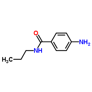 4-氨基-n-丙基苯甲酰胺结构式_38681-78-6结构式