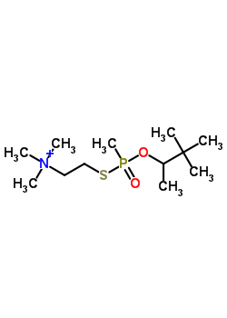 2-(3,3-Dimethylbutan-2-yloxy-methylphosphoryl)sulfanylethyl-trimethylazanium Structure,38770-03-5Structure