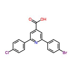 2-(4-Bromophenyl)-6-(4-chlorophenyl)pyridine-4-carboxylic acid Structure,38935-52-3Structure
