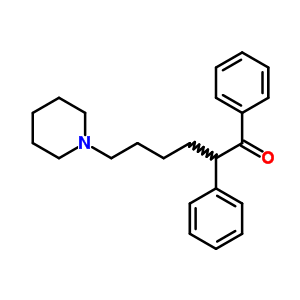 2-苯基-6-哌啶己炔苯酮结构式_38940-46-4结构式