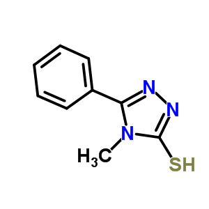 4-甲基-5-苯基-4H-1,2,4-噻唑-3-硫醇结构式_38942-51-7结构式