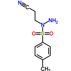 3-[1-(对甲苯磺酰基)肼基]丙腈结构式_39133-34-1结构式