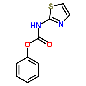 1,3-噻唑-2-基氨基甲酸苯酯结构式_39142-40-0结构式