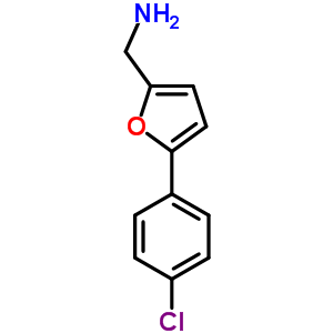 5-(4-Chlorophenyl)-2-furyl]methylamine Structure,39170-14-4Structure