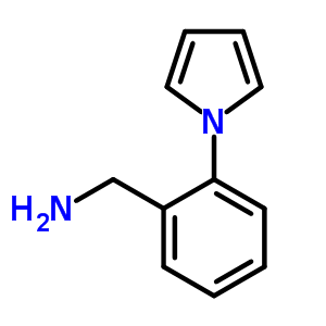 2-(1-吡咯)苄胺结构式_39243-88-4结构式