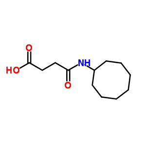 4-(环辛基氨基)-4-氧代丁酸结构式_392714-61-3结构式