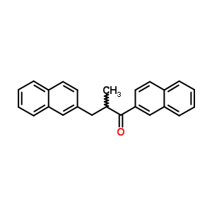 2-甲基-1,3-二-2-萘-1-丙酮结构式_39575-74-1结构式