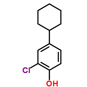 2-氯-4-环己基-苯酚结构式_3964-61-2结构式