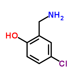 2-氨基甲基-4-氯苯酚结构式_3970-05-6结构式