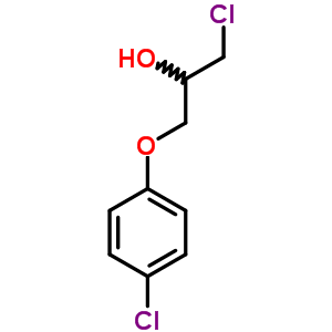1-氯-3-(4-氯苯氧基)-2-丙醇结构式_39735-79-0结构式