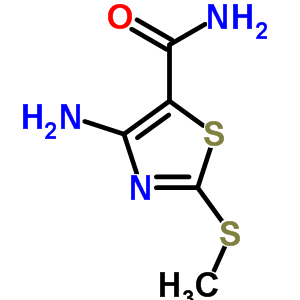 4-氨基-2-(甲基硫代)噻唑-5-羧酰胺结构式_39736-30-6结构式