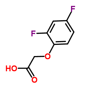 (2,4-二氟苯氧基)乙酸结构式_399-44-0结构式
