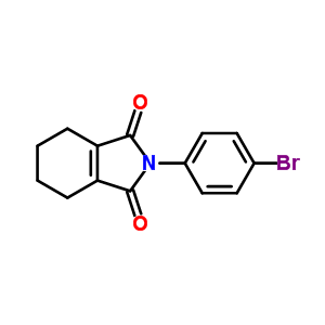 2-(4-溴苯基)-4,5,6,7-四氢异吲哚-1,3-二酮结构式_39985-64-3结构式