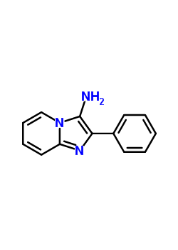 3-氨基-2-苯基-咪唑并(2-A)吡啶结构式_3999-29-9结构式