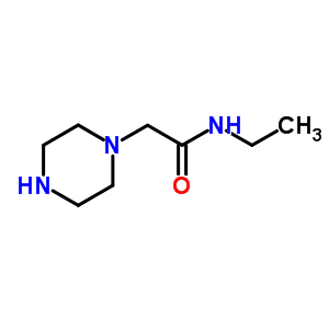 N-乙基-(9ci)-1-哌嗪乙酰胺结构式_40004-11-3结构式