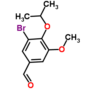 3-溴-4-异丙氧基-5-甲氧基苯甲醛结构式_400070-31-7结构式