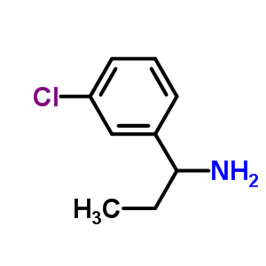 1-(3-氯苯基)-1-丙胺结构式_40023-86-7结构式