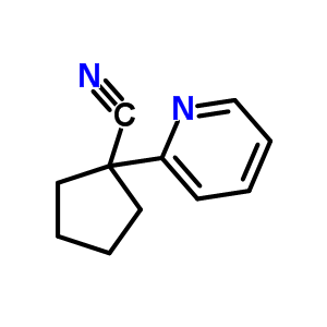 1-(2-吡啶)-环戊烷甲腈结构式_400727-04-0结构式