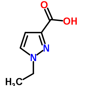 1-乙基-1H-吡唑-3-羧酸结构式_400755-44-4结构式