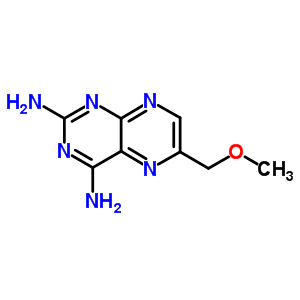 6-(甲氧基甲基)-2,4-蝶啶二胺结构式_40110-13-2结构式