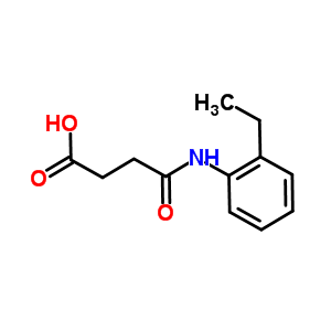4-[(2-乙基苯基)氨基]-4-氧代丁酸结构式_401629-43-4结构式