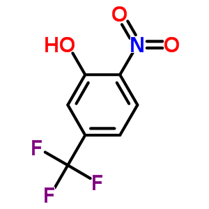 2-Nitro-5-(trifluoromethyl)benzenol Structure,402-17-5Structure