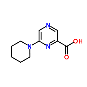 6-(1-哌啶基)-2-吡嗪羧酸结构式_40262-68-8结构式