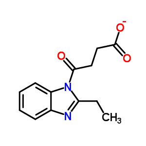 4-(2-乙基-苯并咪唑-1-基)-4-氧代-丁酸结构式_402944-83-6结构式