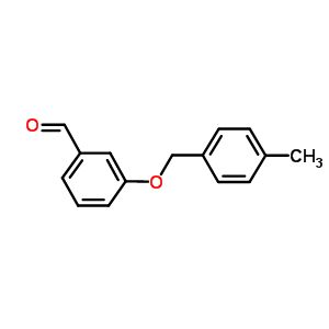 3-[(4-甲基苄基)氧基]苯甲醛结构式_40359-58-8结构式