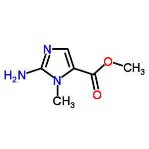 2-氨基-3-甲基-3H-咪唑-4-羧酸甲酯结构式_40361-77-1结构式