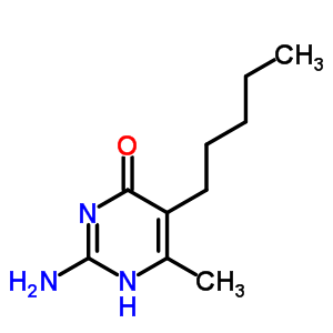 2-氨基-6-甲基-5-戊基嘧啶-4-醇结构式_4038-46-4结构式