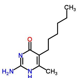 2-氨基-5-己基-6-甲基嘧啶-4-醇结构式_4038-54-4结构式