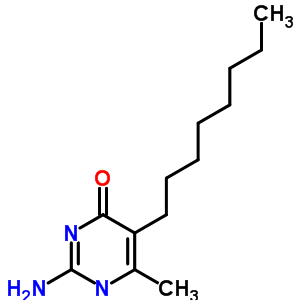 2-氨基-6-甲基-5-辛基嘧啶-4-醇结构式_4038-57-7结构式