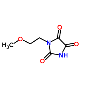 1-(2-Methoxyethyl)imidazolidine-2,4,5-trione Structure,40411-22-1Structure