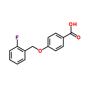 4-[(2-氟苄基)氧基]苯甲酸结构式_405-24-3结构式