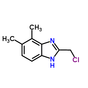 2-(氯甲基)-4,5-二甲基-1H-苯并咪唑结构式_405173-68-4结构式