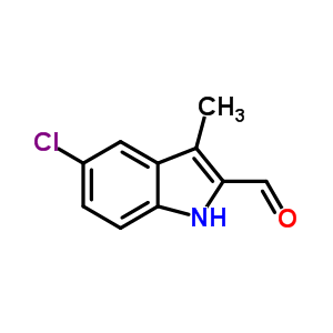 5-氯-3-甲基-1H-吲哚-2-甲醛结构式_40731-16-6结构式