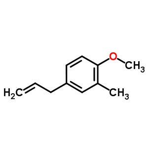4-烯丙基-2-甲基苯甲醚结构式_40793-86-0结构式