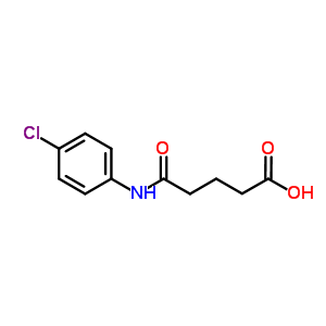 5-[(4-氯苯基)氨基]-5-氧代戊酸结构式_40828-92-0结构式
