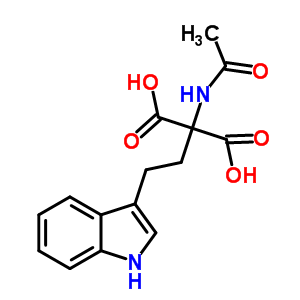 α-乙酰氨基-α-羧基-(3-吲哚)-丁酸结构式_408537-42-8结构式