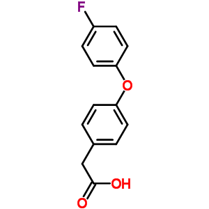 2-(4-(4-Fluorophenoxy)phenyl)acetic acid Structure,41073-15-8Structure