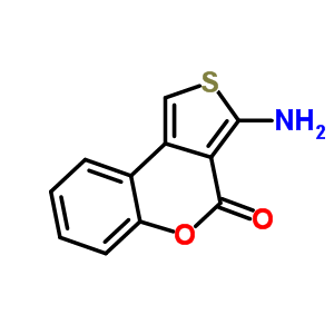 3-氨基-4H-噻吩并[3,4-c]色烯-4-酮结构式_41078-15-3结构式