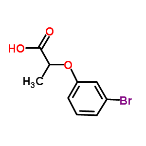 2-(3-溴苯氧基)丙酸结构式_41183-67-9结构式