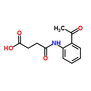 4-[(2-乙酰基苯基)氨基]-4-氧代丁酸结构式_41242-37-9结构式