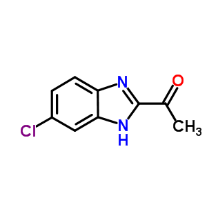 1-(6-氯-1H-苯并咪唑-2-基)乙酮盐酸盐结构式_41510-16-1结构式