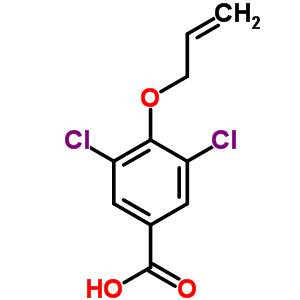 4-烯丙氧基-3,5-二氯-苯甲酸结构式_41727-45-1结构式