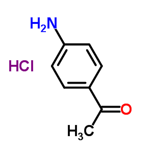 4-氨基苯乙酮盐酸盐结构式_41784-08-1结构式